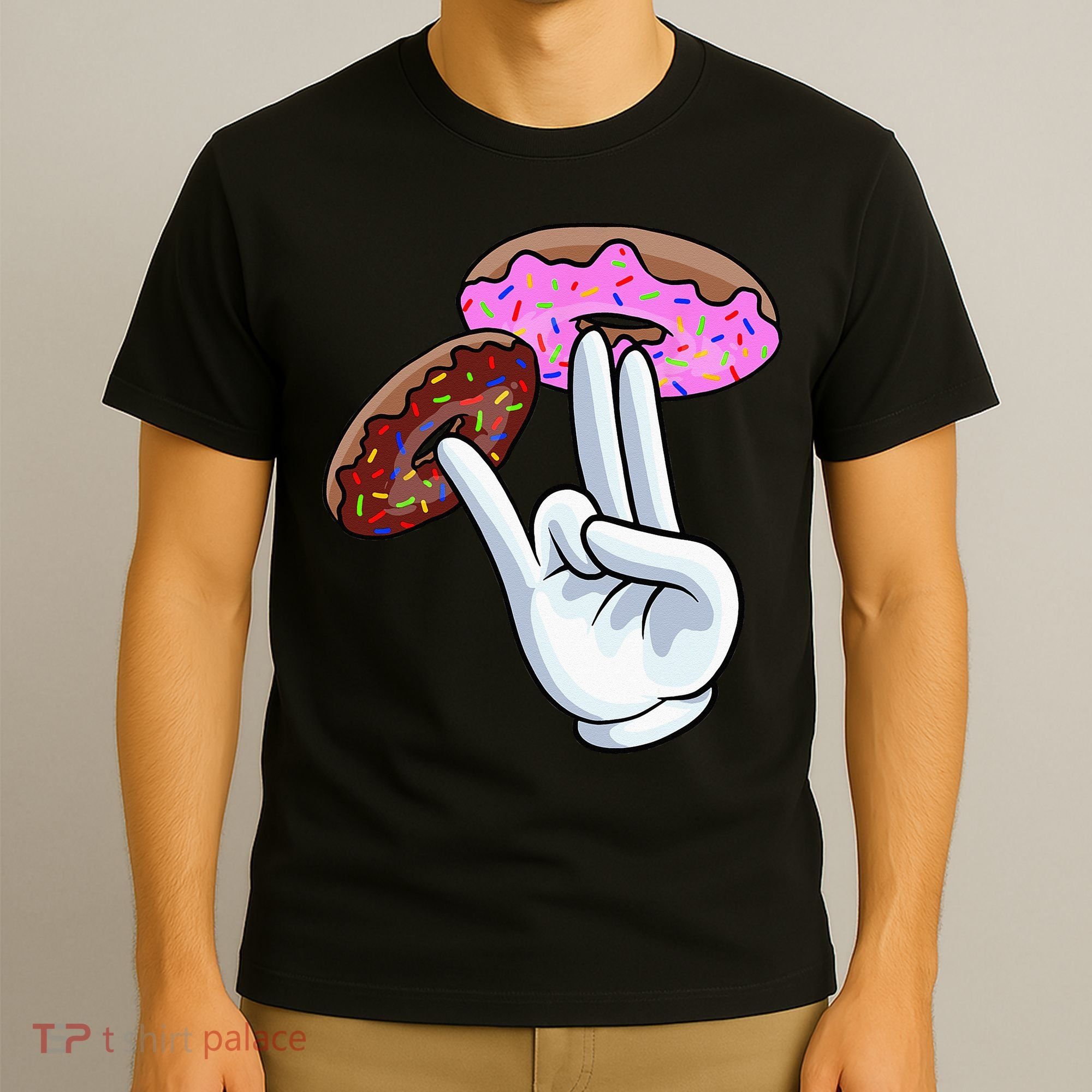 2 In The Pink 1 In The Stink I Dirty Donuts Hand Humor T-Shirt