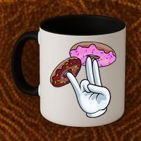 2 In The Pink 1 In The Stink I Dirty Donuts Hand Humor Coffee Mug thumb 2