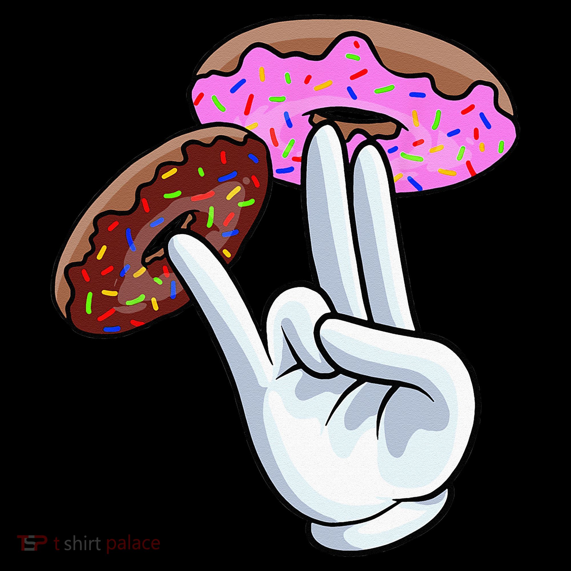 2 In The Pink 1 In The Stink I Dirty Donuts Hand Humor Coffee Mug