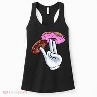 2 In The Pink 1 In The Stink I Dirty Donuts Hand Humor Women's Tank Top thumb 0