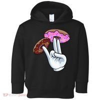 2 In The Pink 1 In The Stink I Dirty Donuts Hand Humor Toddler Hoodie thumb 0