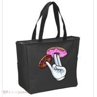 2 In The Pink 1 In The Stink I Dirty Donuts Hand Humor Tote Bag thumb 2