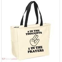 2 In The Thoughts 1 In The Prayers Tote Bag thumb 2