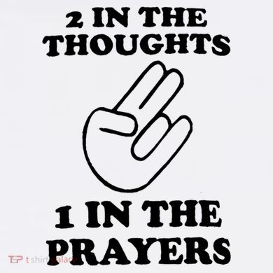 2 In The Thoughts 1 In The Prayers Yupoong Adult 5-Panel Trucker Hat
