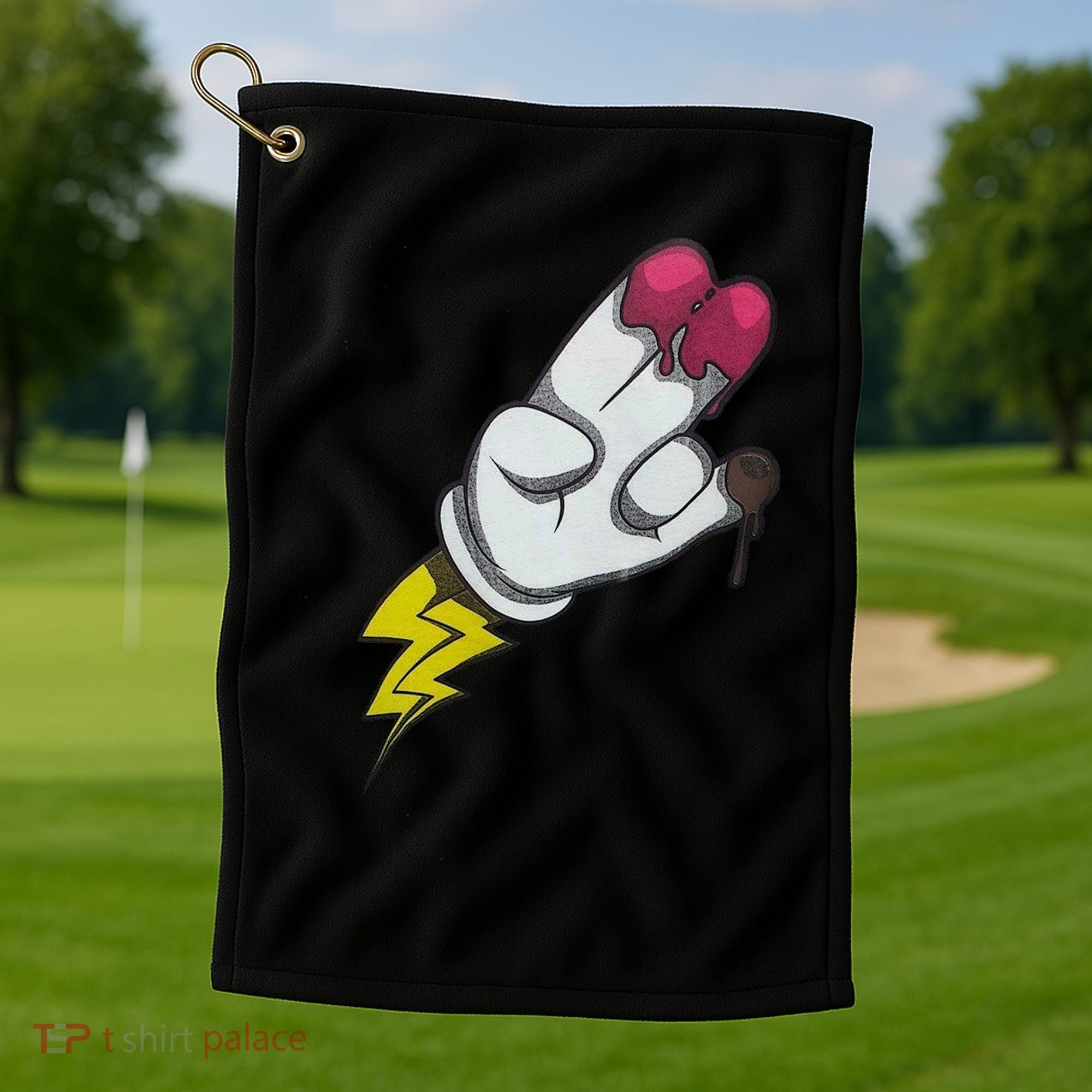 2 In The Pink One In The Stink Golf Towel
