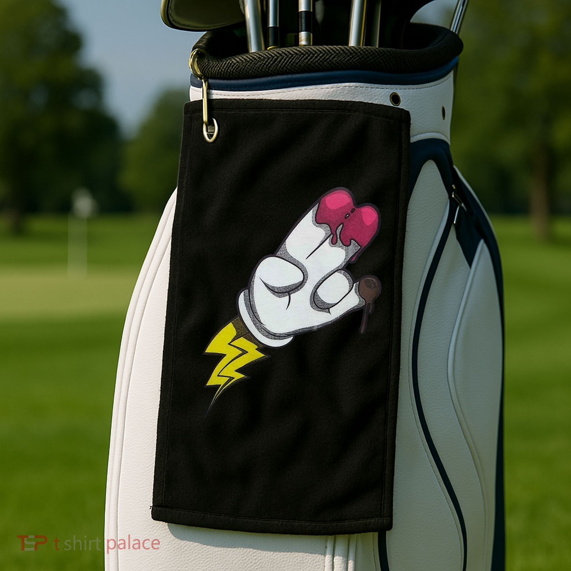 2 In The Pink One In The Stink Golf Towel