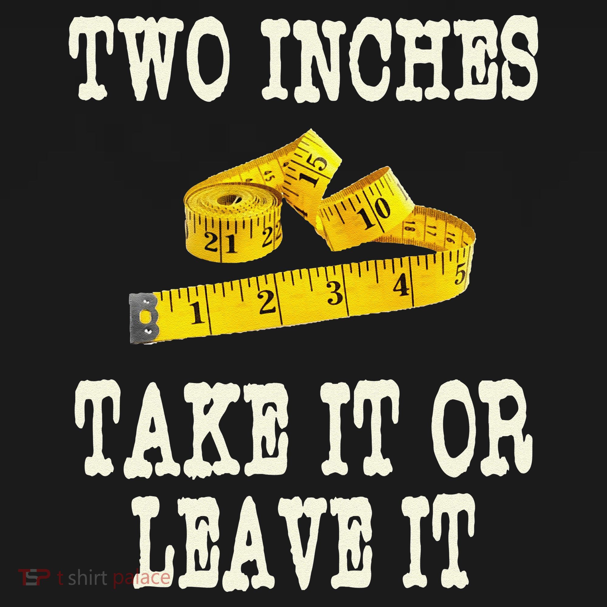 2 Inches Take It Or Leave It Funny Adult Jokes Dark Humor Women's Tank Top