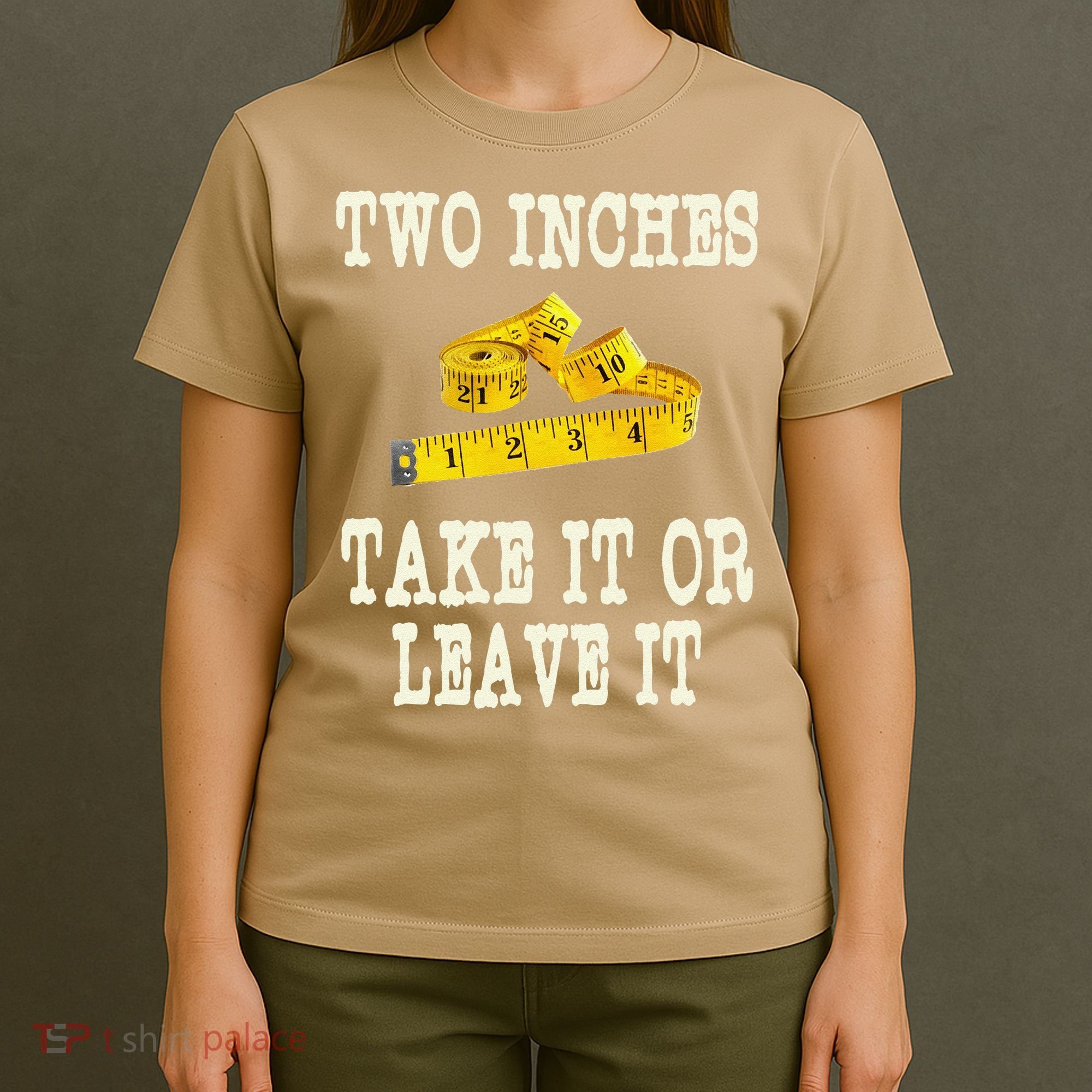2 Inches Take It Or Leave It Funny Adult Jokes Dark Humor T-Shirt