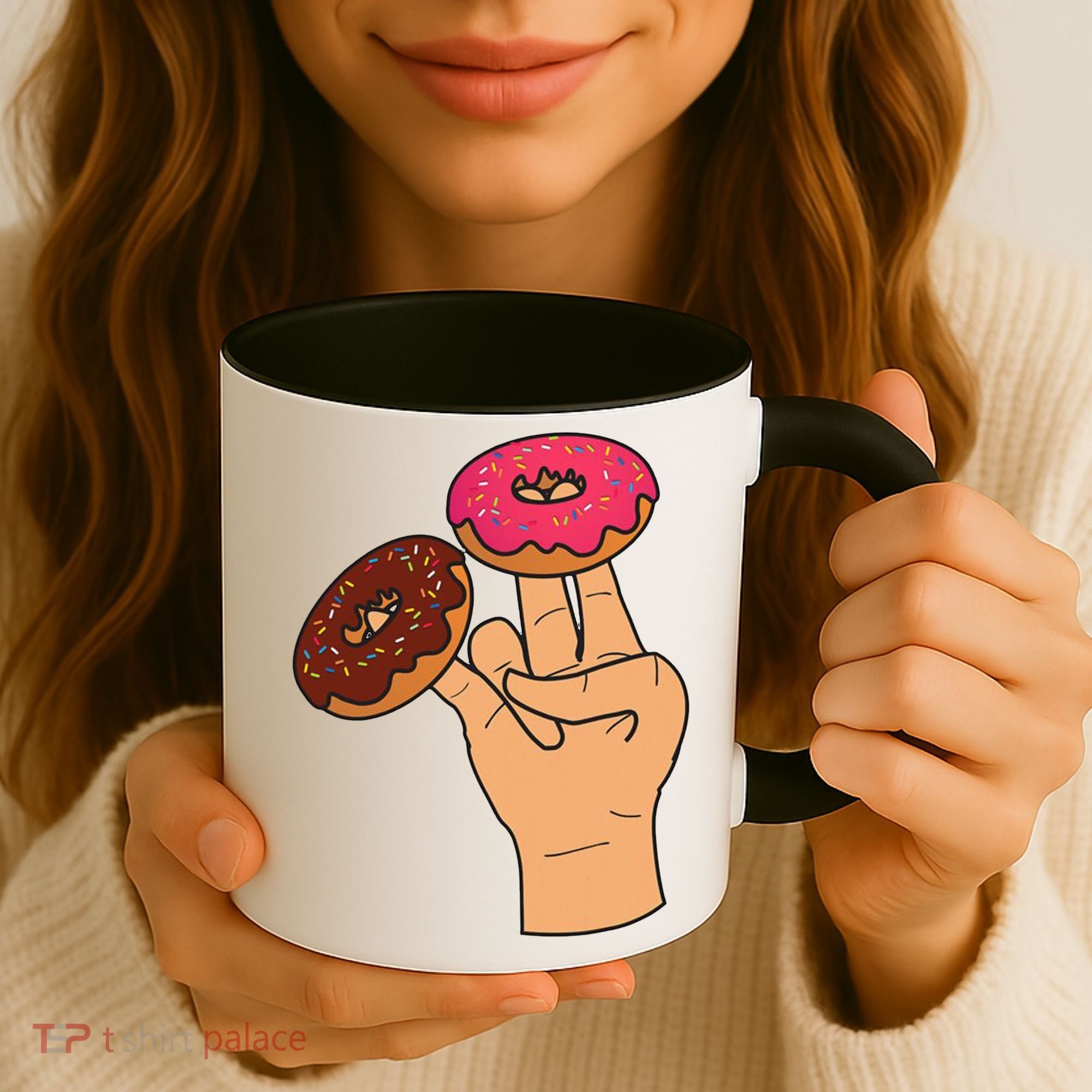 2 In The Pink 1 In The Stink Dirty Humor Donut Coffee Mug