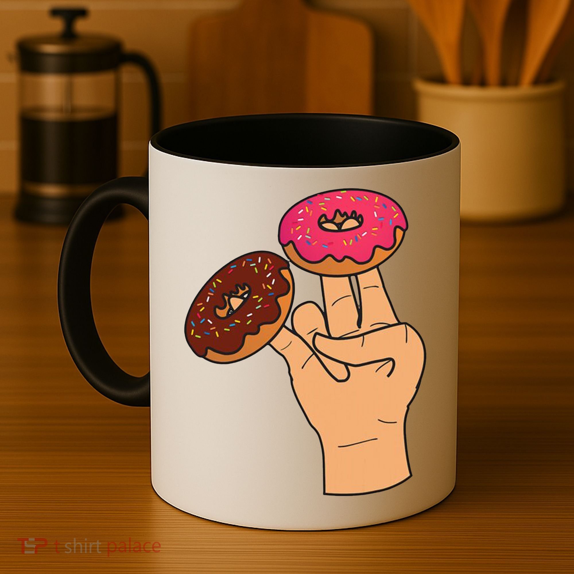 2 In The Pink 1 In The Stink Dirty Humor Donut Coffee Mug