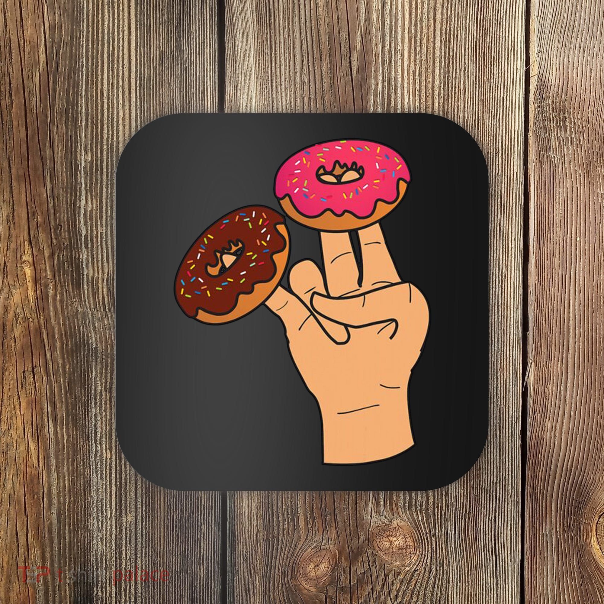 2 In The Pink 1 In The Stink Dirty Humor Donut Coaster