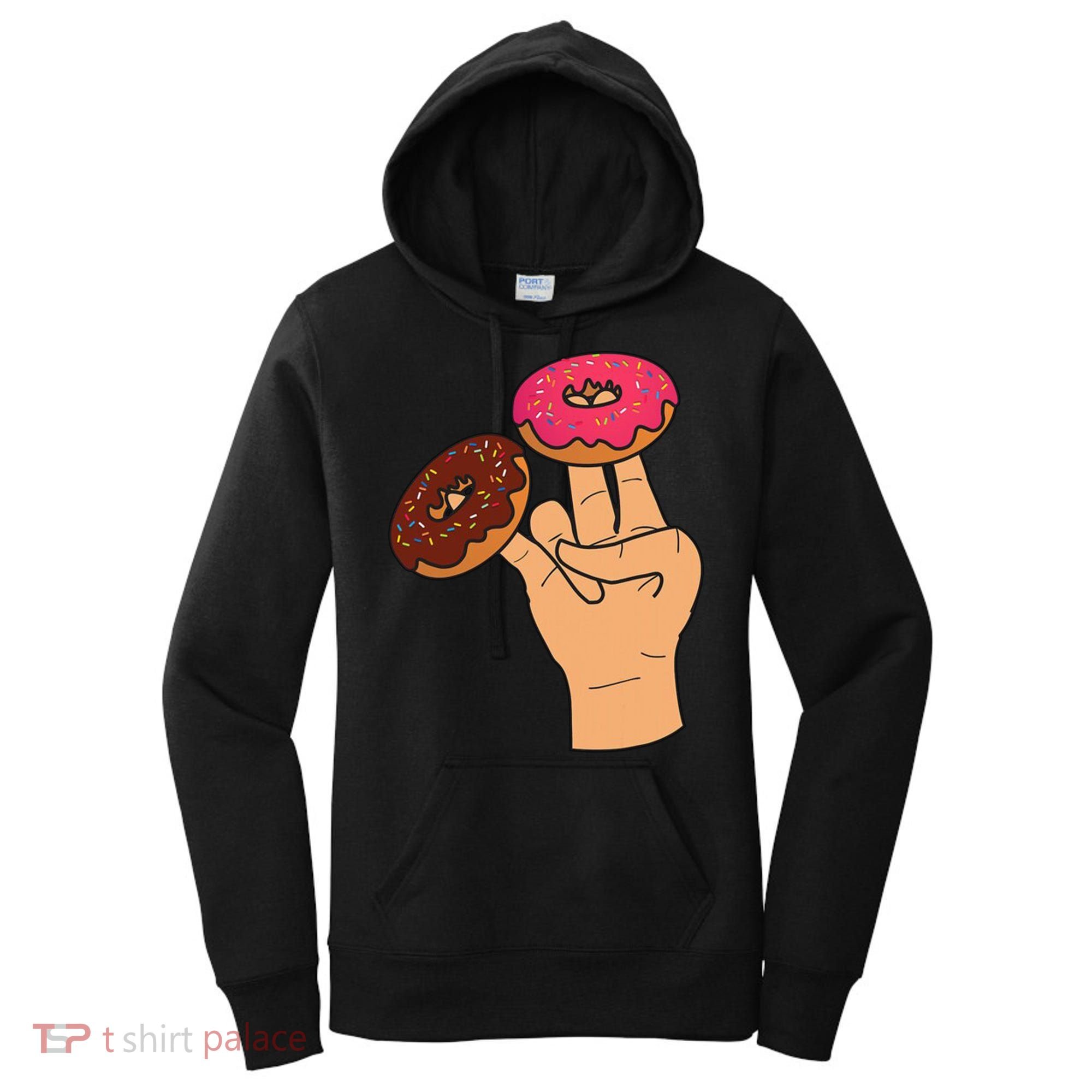 2 In The Pink 1 In The Stink Dirty Humor Donut Women's Hoodie