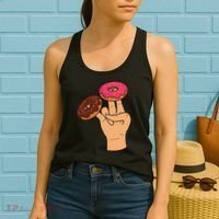 2 In The Pink 1 In The Stink Dirty Humor Donut Women's Tank Top thumb 2