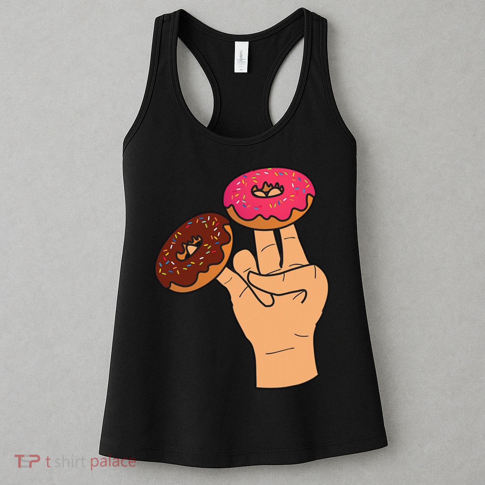 2 In The Pink 1 In The Stink Dirty Humor Donut Women's Tank Top