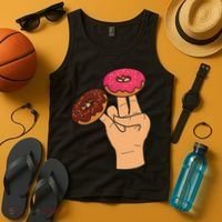 2 In The Pink 1 In The Stink Dirty Humor Donut Tank Top thumb 4