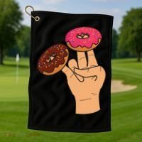 2 In The Pink 1 In The Stink Dirty Humor Donut Golf Towel thumb 1