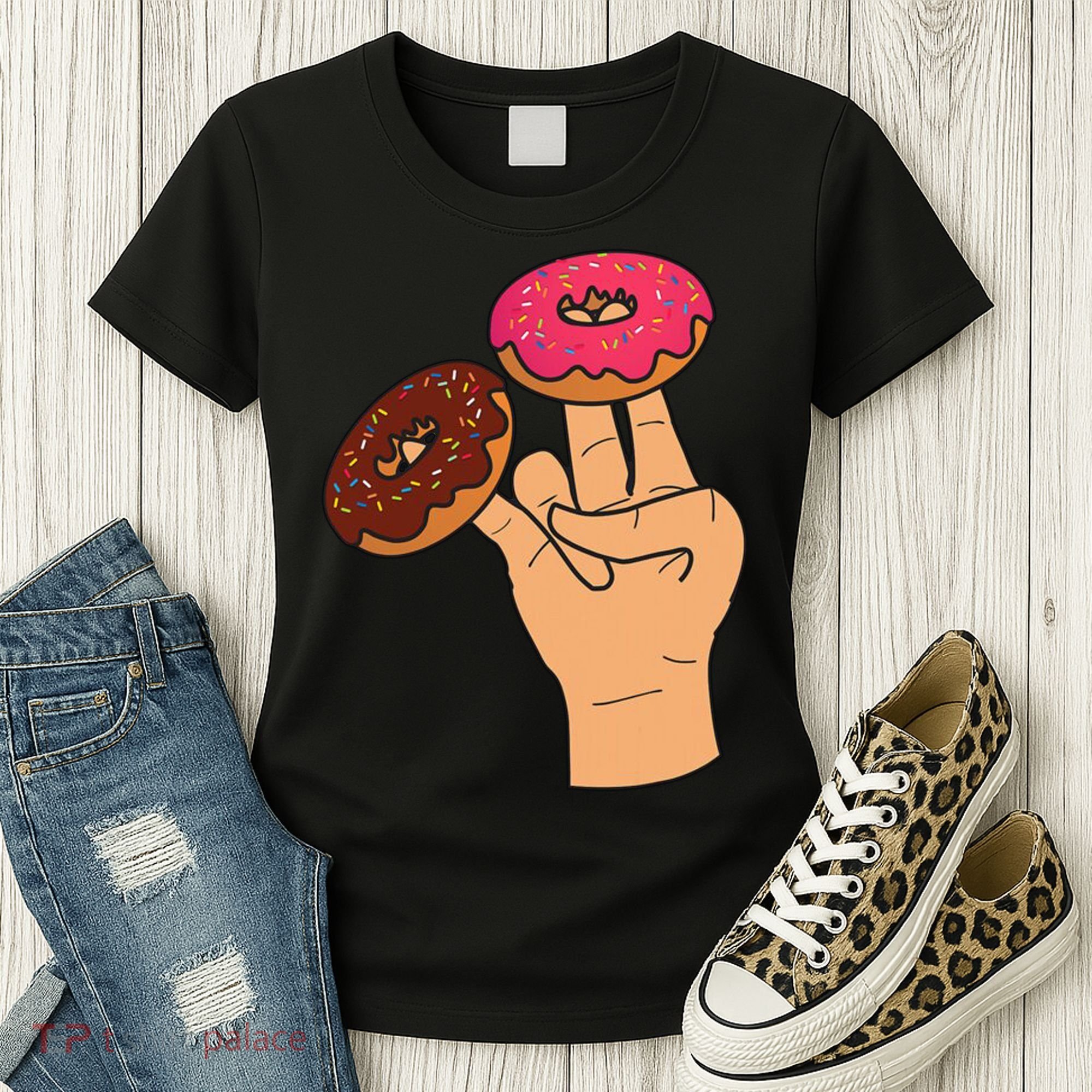 2 In The Pink 1 In The Stink Dirty Humor Donut Women's T-Shirt