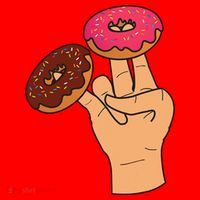 2 In The Pink 1 In The Stink Dirty Humor Donut Santa Hat thumb 1