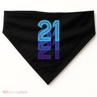 21 Lucky Number 21st Year Birthday Age Sports Team USA-Made Doggie Bandana thumb 0