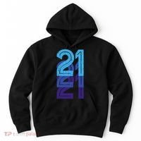 21 Lucky Number 21st Year Birthday Age Sports Team Hoodie thumb 0