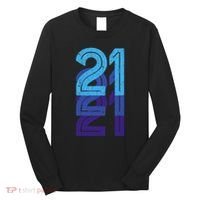 21 Lucky Number 21st Year Birthday Age Sports Team Long Sleeve Shirt thumb 0