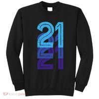 21 Lucky Number 21st Year Birthday Age Sports Team Sweatshirt thumb 0