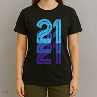 21 Lucky Number 21st Year Birthday Age Sports Team T-Shirt thumb 4