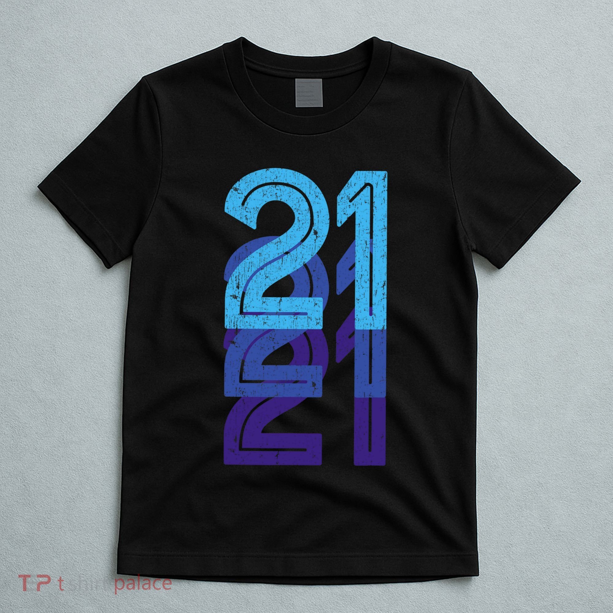 21 Lucky Number 21st Year Birthday Age Sports Team T-Shirt