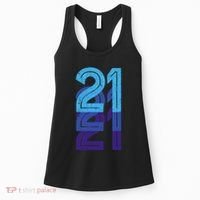 21 Lucky Number 21st Year Birthday Age Sports Team Women's Tank Top thumb 0