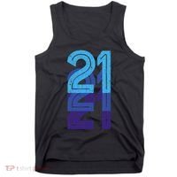 21 Lucky Number 21st Year Birthday Age Sports Team Tank Top thumb 0