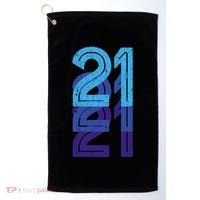 21 Lucky Number 21st Year Birthday Age Sports Team Golf Towel thumb 0