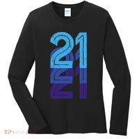 21 Lucky Number 21st Year Birthday Age Sports Team Women's Long Sleeve Shirt thumb 0