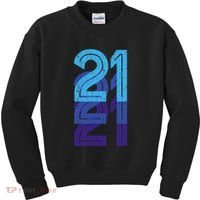 21 Lucky Number 21st Year Birthday Age Sports Team Kids Sweatshirt thumb 0
