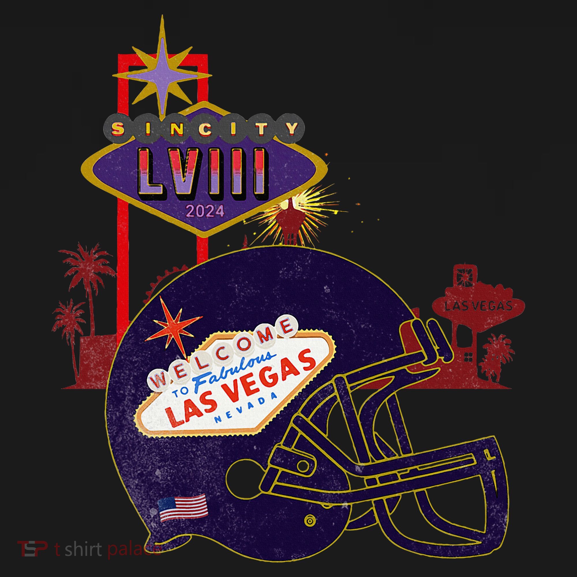 2024 Las Vegas Football Party Super Fun Game  Women's Hoodie