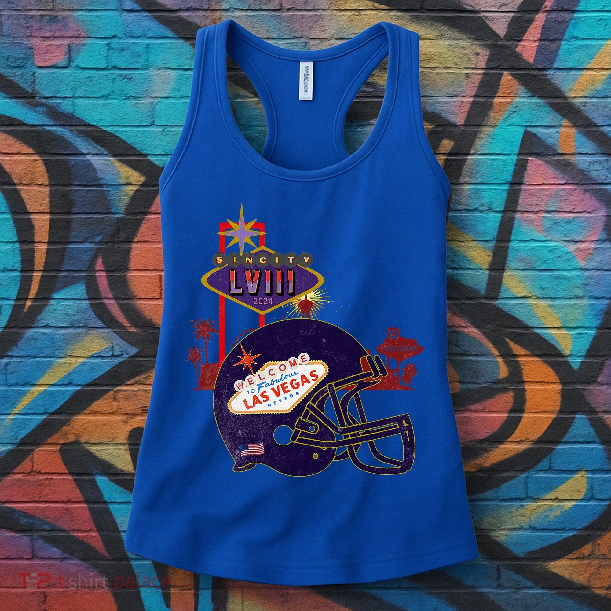 2024 Las Vegas Football Party Super Fun Game  Women's Tank Top