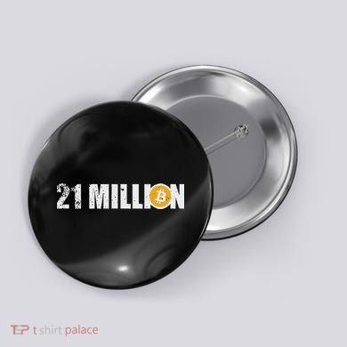 21 Million Bitcoin Crypto Hodl Btc Button