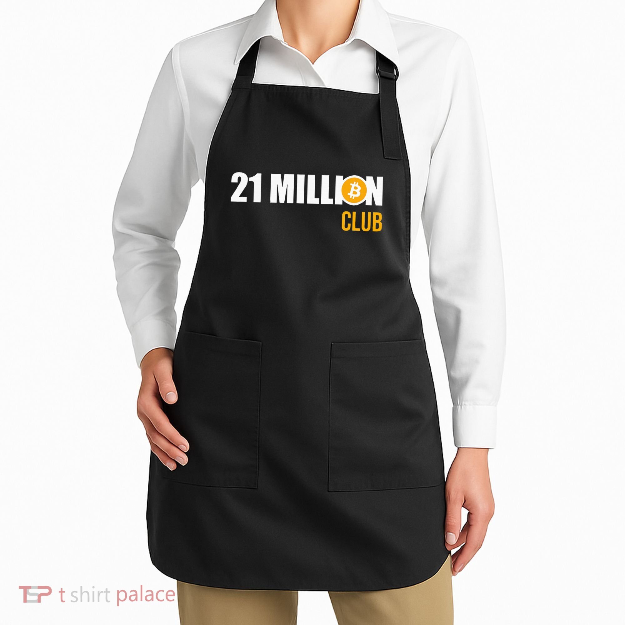 21 Million Bitcoin Crypto Million Club Hodl Btc Apron