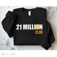 21 Million Bitcoin Crypto Million Club Hodl Btc Sweatshirt thumb 2