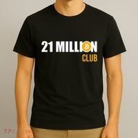 21 Million Bitcoin Crypto Million Club Hodl Btc T-Shirt thumb 3