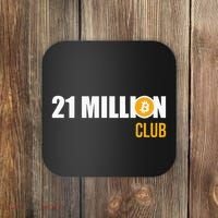 21 Million Bitcoin Crypto Million Club Hodl Btc Coaster thumb 0