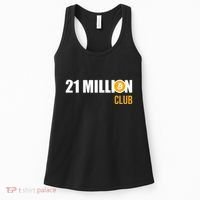 21 Million Bitcoin Crypto Million Club Hodl Btc Women's Tank Top thumb 0