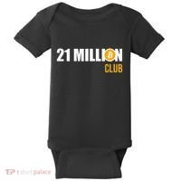 21 Million Bitcoin Crypto Million Club Hodl Btc Baby Bodysuit thumb 0