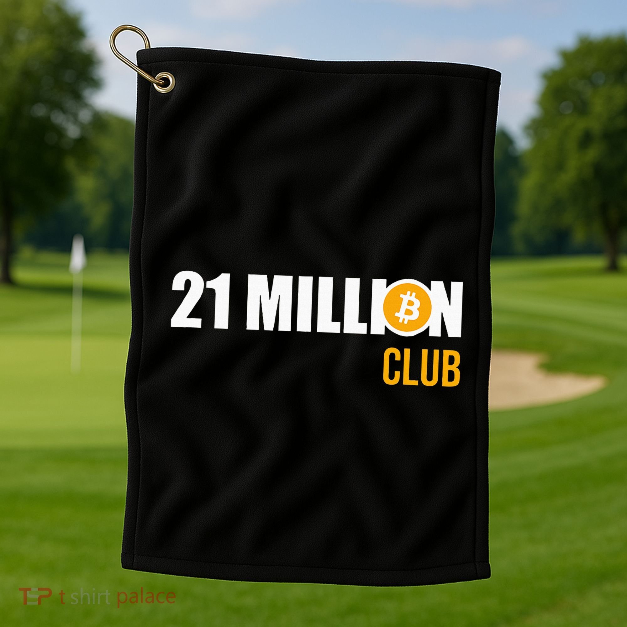 21 Million Bitcoin Crypto Million Club Hodl Btc Golf Towel