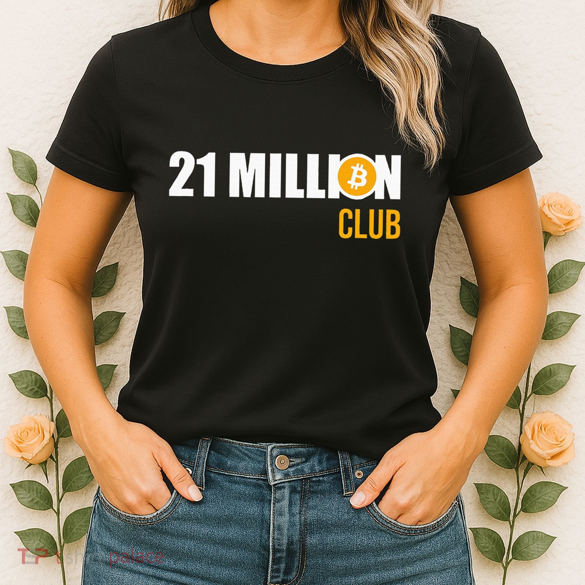 21 Million Bitcoin Crypto Million Club Hodl Btc Women's T-Shirt