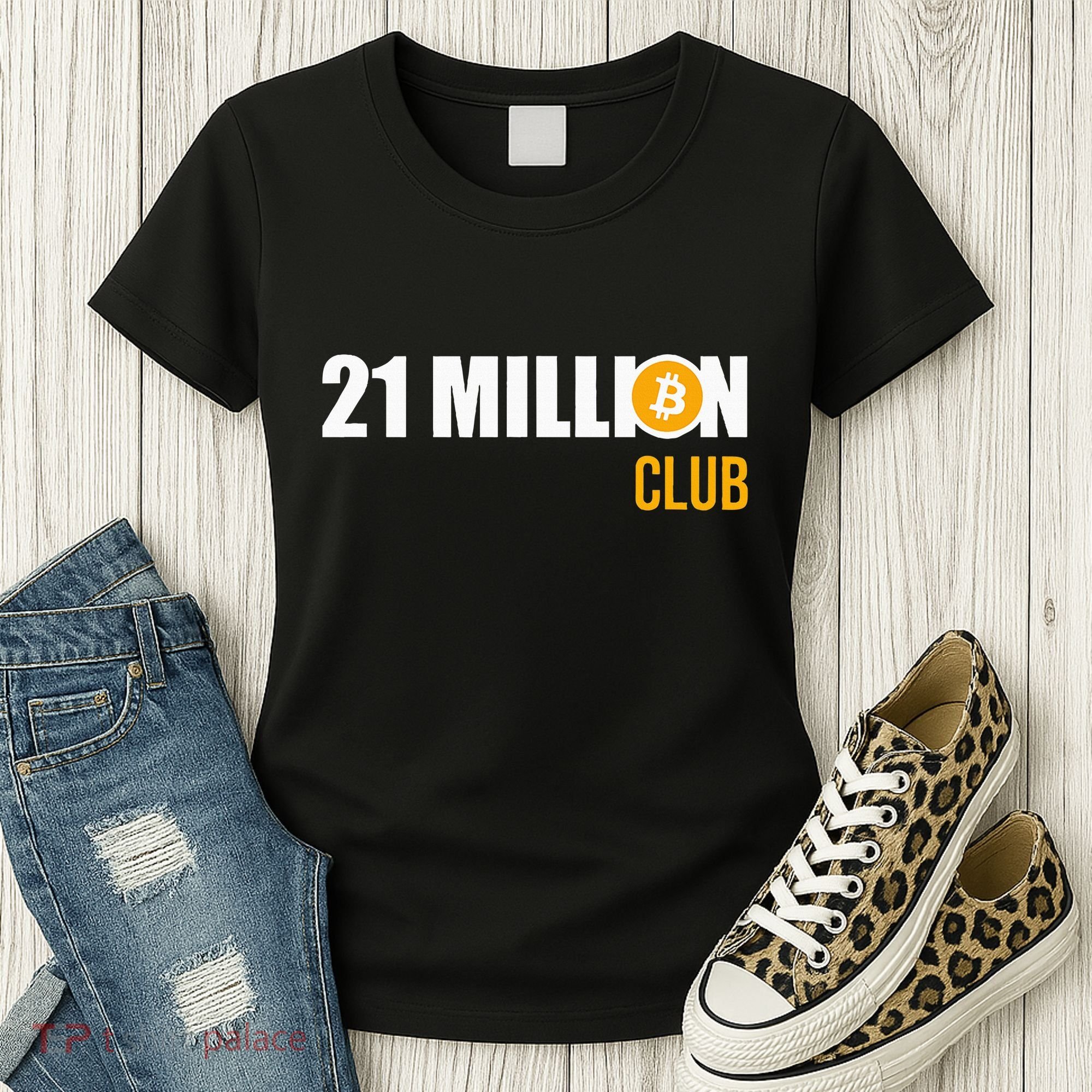 21 Million Bitcoin Crypto Million Club Hodl Btc Women's T-Shirt