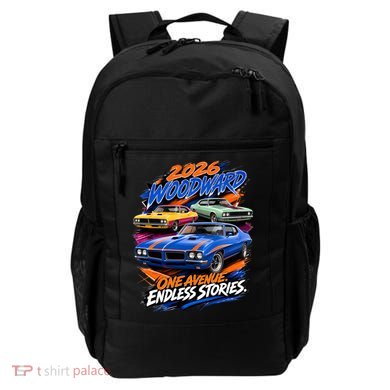 2026 Michigan Car Cruise Woodward M1 Endless Stories Backpack