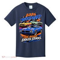 2026 Michigan Car Cruise Woodward M1 Endless Stories Kids T-Shirt thumb 0