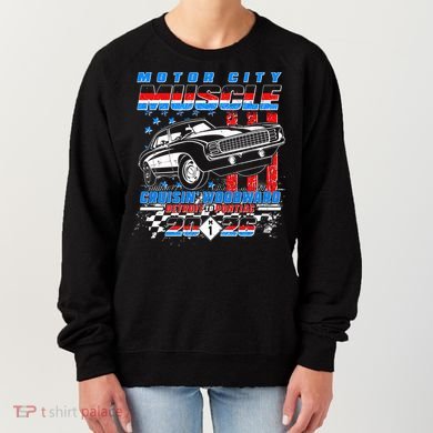 2026 Motor City Muscle USA Cruisin Woodward M1 Women's Sweatshirt