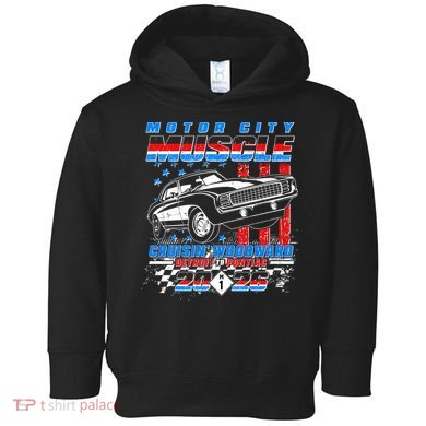 2026 Motor City Muscle USA Cruisin Woodward M1 Toddler Hoodie