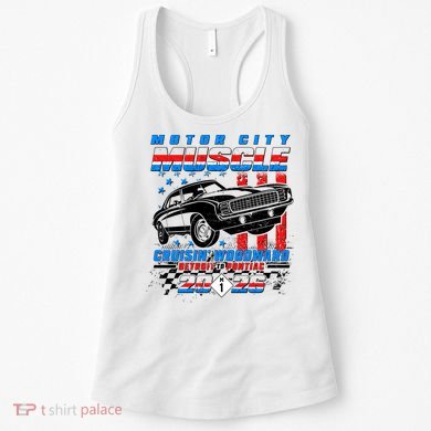 2026 Motor City Muscle USA Cruisin Woodward M1 Women's Tank Top